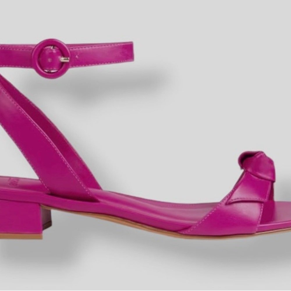 Alexandre Birman Pink Sandals with Knot Detail